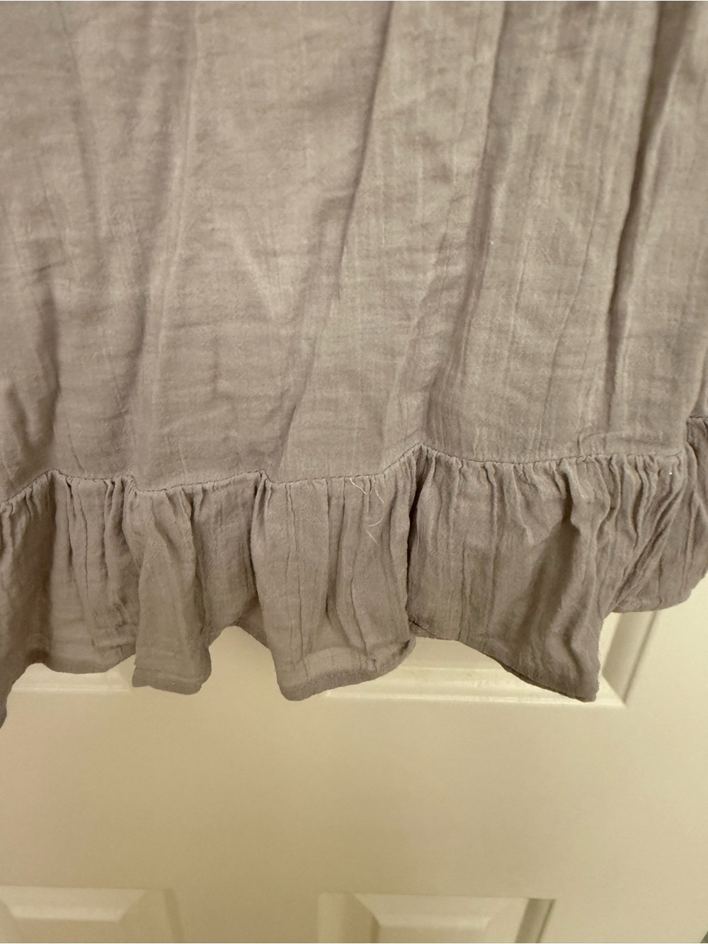 Grey Ruffle Bohemian Top - Picture 5 of 5